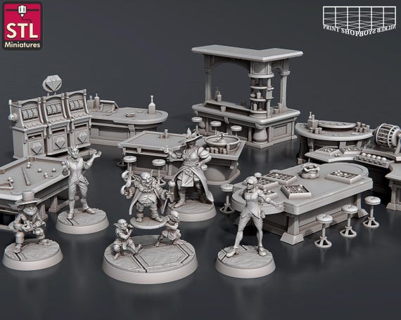 カジノミニチュアセット | グランドカジノフィギュアパック | NPC
