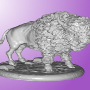Bison/Buffalo Miniature | Buffalo Miniature | Tabletop RPGs like D&D or Pathfinder | 28mm