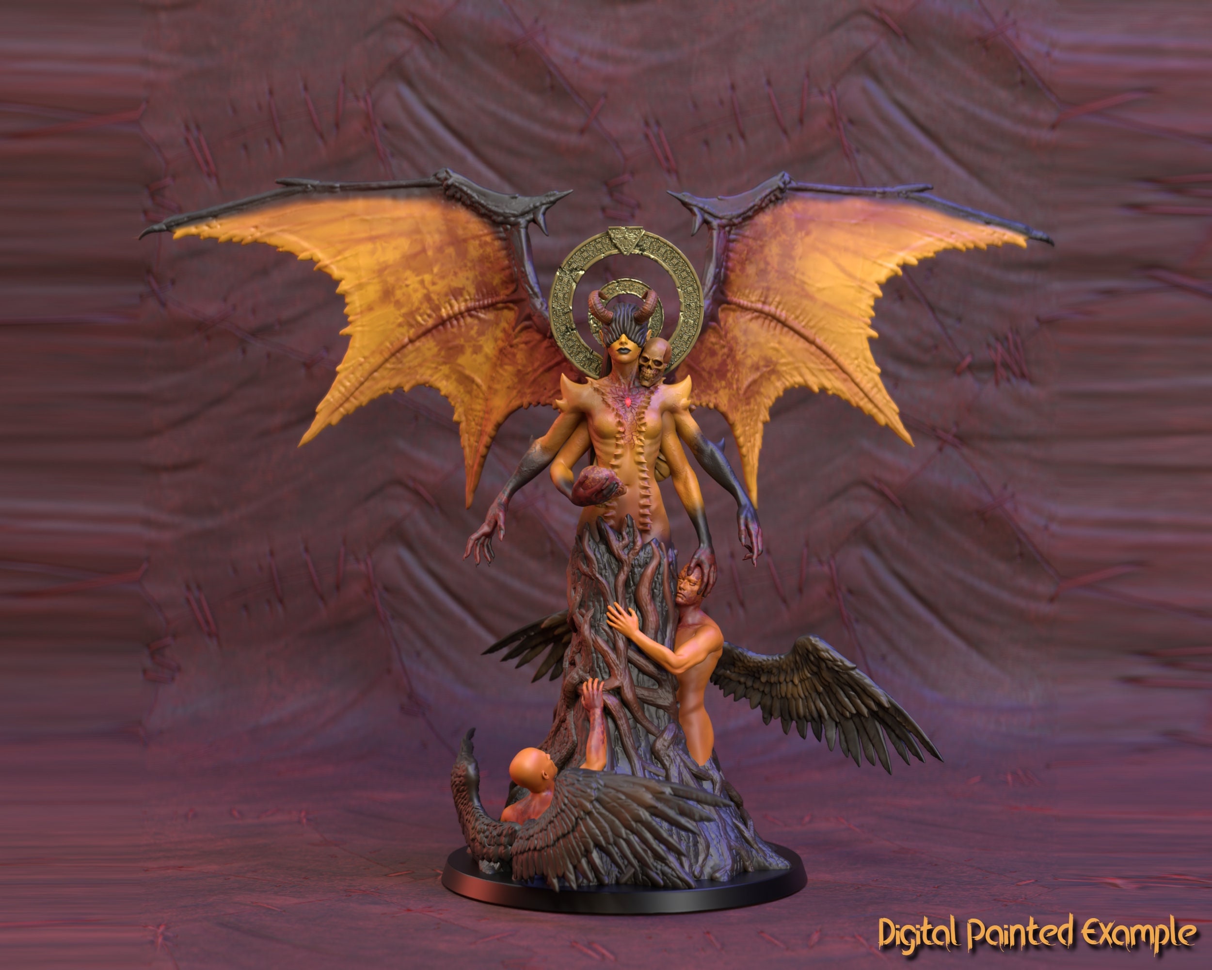 Supreme Succubus Miniature | Jezebel Miniature | Devils and Demons | for D&D 5e, Pathfinder and other RPG's | 32mm