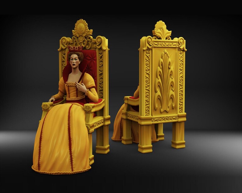 Medieval Queen Miniature | Townsfolk | NPC | Tabletop Rpgs Like D&D or ...