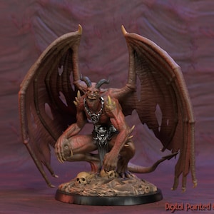 Belphegor Miniature | Archdevil Miniature | for D&D 5e, Pathfinder and other RPG&#39;s | 32mm