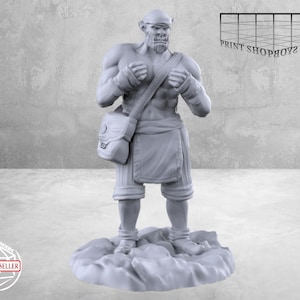 Figurka Mnicha Orka | Figurka Mnicha Orka | Bohaterska postać | Gry RPG takie jak D&D czy Pathfinder | 28 mm