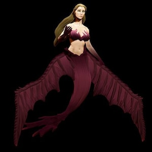 Siren miniature | Siren Miniature | Tabletop RPGs like D&D or Pathfinder | 28mm