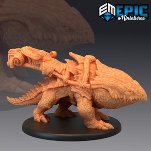 Miniatura de tubarão terrestre | Miniatura de montagem Bulette | para D&D 5e, Pathfinder e outros RPGs | 28mm | Miniaturas ÉPICAS