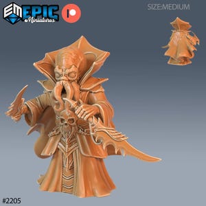 Miniatura de gnomo de engendro estelar | Miniatura de daga de gnomo mental | para D&D 5e, Pathfinder y otros juegos de rol | 28 mm | EPIC Miniatures