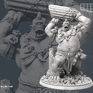One-Eyed Giant Miniature | Cyclops Miniature | Iconic Monsters | for D&D 5e, Pathfinder and other RPG&#39;s | 32mm