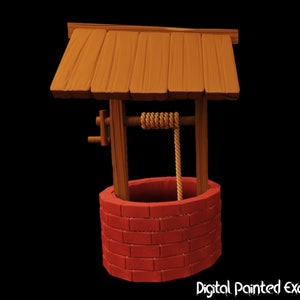 Fontaine miniature | Eh bien miniature | terrain | RPG de table comme D&D ou Pathfinder | 28mm