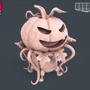 Witch Miniature Set | for D&D, Pathfinder and other RPG's | 32mm | STL miniatures Pumpkin Familiar