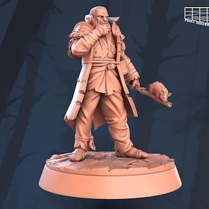 Randolf, Leader of the Thieves Miniature | Beggars Guild Band Leader Figure | NPC Townsfolk | for D&D 5e, Pathfinder and other TTRPGs | 32 mm