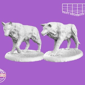 Wolf Miniatur | Beast for RPGs like D&D or Pathfinder | 28mm