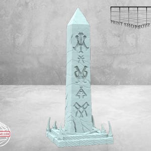 オベリスクミニチュア | 地形 | D&DやPathfinderのようなテーブルトップRPG | 28mm