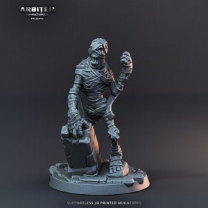 Screaming Mummy Miniature | Screaming Mummy Miniature | for D&D 5e, Pathfinder and other RPG&#39;s | 28mm