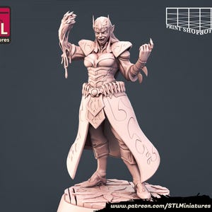 Vampire | Vampire Set | Tabletop Miniatures | STL Miniatures | 32mm | for RPGs like D&D or Pathfinder Vampire Lord A