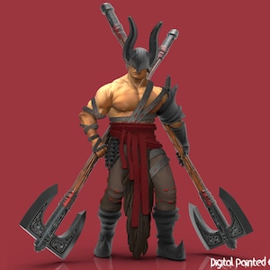 Barbarian King Miniature | Barbarian King Miniature | Heroic Character | Tabletop RPGs like D&D or Pathfinder | 28mm