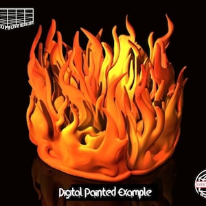 Miniature du Cercle de Feu | Miniature du Cercle de Feu | Effets des sorts | terrain | RPG de table comme D&D ou Pathfinder | 28mm