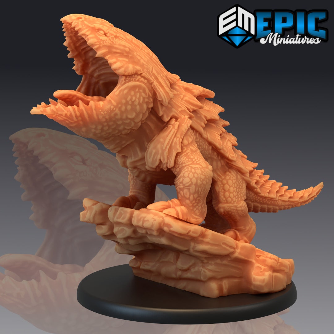 Land Shark Miniature Bulette Roar Miniature for D&D 5e Etsy
