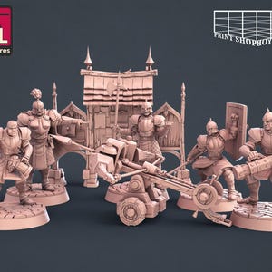 Stadswachtenset Miniatuur | Stadswachtenset Miniatuur | Stadsbewoners | NPC | 32 mm | voor moderne tafelspellen