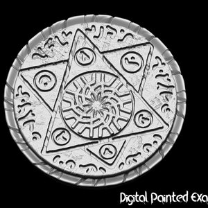Miniature du cercle d’invocation | Miniature du cercle d’invocation | terrain | RPG de table comme D&D ou Pathfinder | 25 mm | 50 mm | 28mm