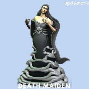 Figurine de servante de la mort | Figurine de servante de la mort | Jeux de rôle sur table comme D&D ou Pathfinder | 28 mm