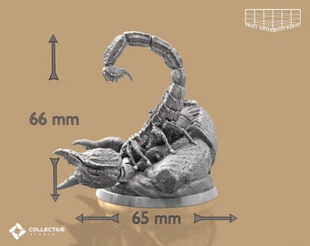 Scorpione Gigante Mostro In Miniatura 28mm Dungeons And Dragons - Foto 8
