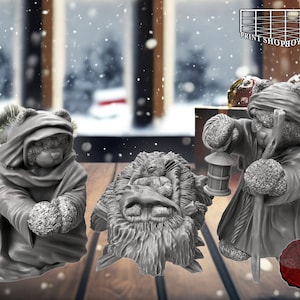 Christmas Story Teddy Set | Birth of Jesus | Christmas Family Pack | Resin Print | DIY Gift | XMAS Miniature Painting