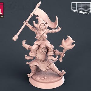 Fools Miniature | Harlequins Miniature | for D&D, Pathfinder and other RPG's | 32mm | STL miniatures