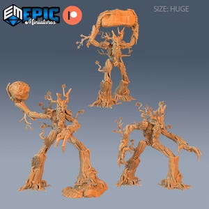 Set miniaturen van een boomherder | Boomherder miniatuurpakket | voor D&D 5e, Pathfinder en andere RPG's | 28 mm | EPIC Miniatures