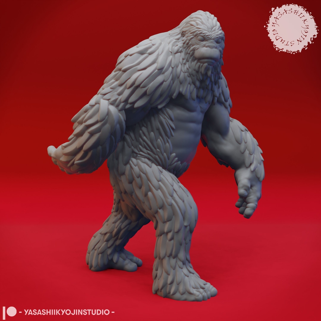 Bigfoot Miniature Sasquatch Miniature for DandD 5e