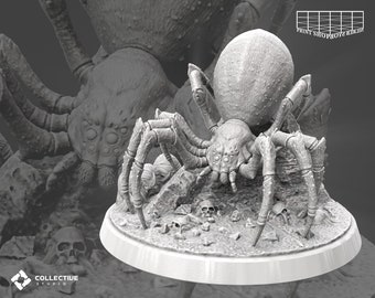 Giant Spider Miniature | Giant Spider Figure | Monsters | Boss Encounter | for D&D 5e, Pathfinder and other RPG&#39;s | 32mm | 75mm