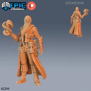 時間の魔術師ミニチュア | タイムウィザードミニチュア | D&D 5e、パスファインダー、その他のRPG用 | 28mm | EPIC Miniatures