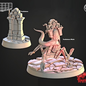 Tombstone Mimic Miniature Set | Tombstone Mimic Figure Pack | Tabletop | Terrain | Encounter | Miniature for TTRPGs like D&D or Pathfinder