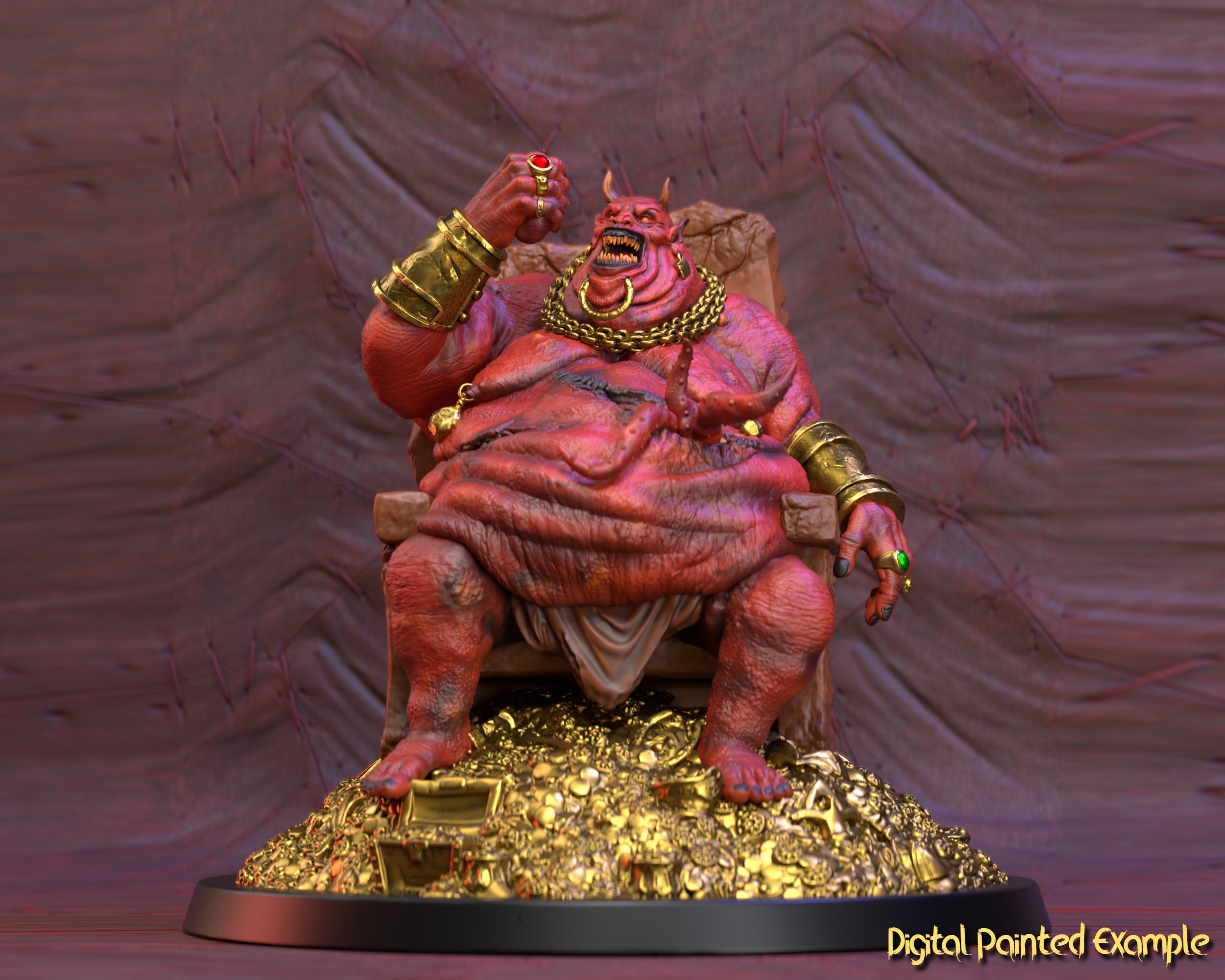 Devil of Wealth Miniature | Mammon Miniature | for D&D 5e
