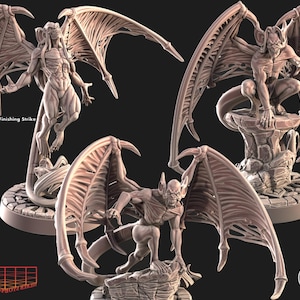 Dark Demons of the Night Miniature Set | Vampire Gloom Predators Figure Pack | for D&D 5e, Pathfinder and other RPG&#39;s | 32 mm