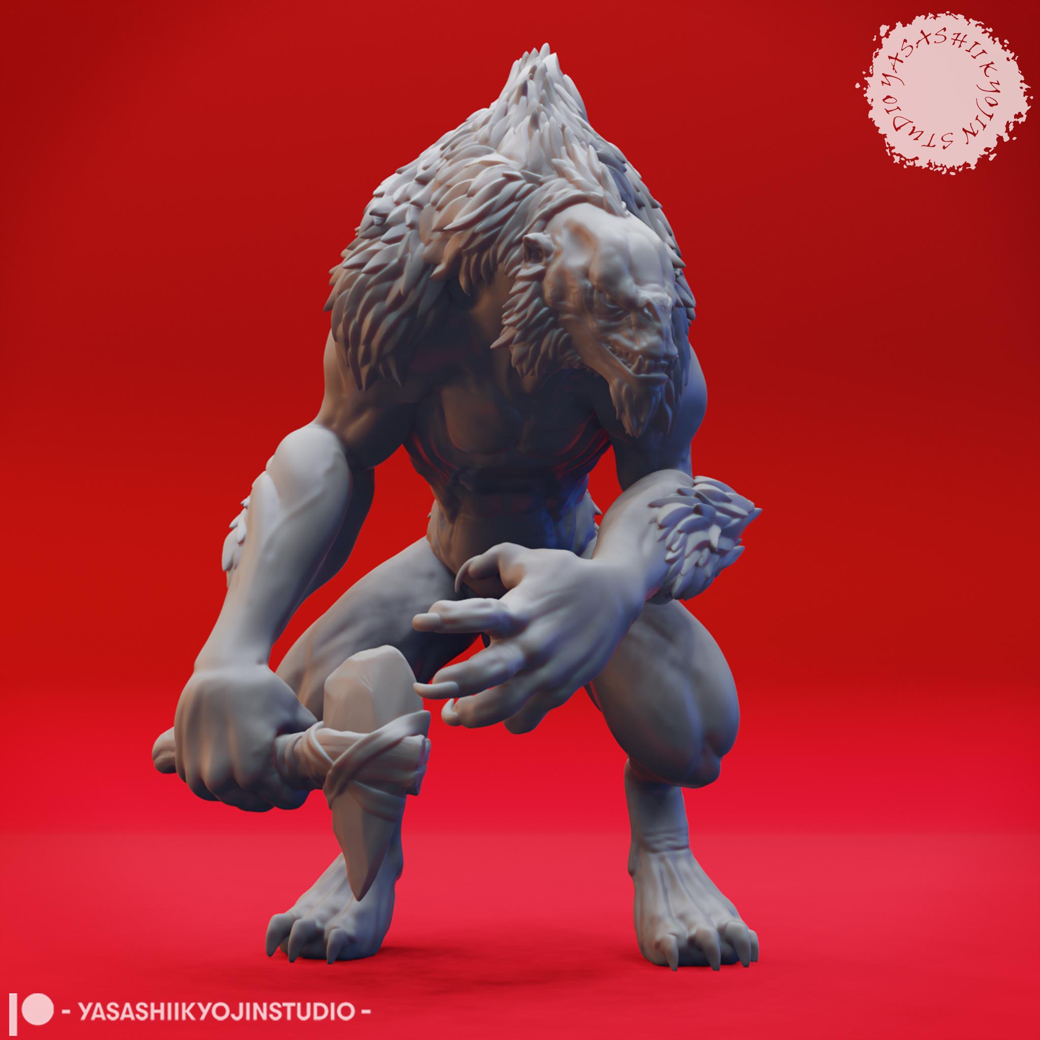 Charging Quaggoth Miniature | Hunting Quaggoth Beast Miniature ...