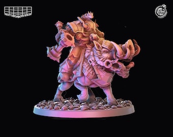 フィギュア　Dwarf Tzar on War Bull 「Dwarves Miniatures」 ミニチュア ガレージキット il_340x270.5931037240_hrbz.jpg