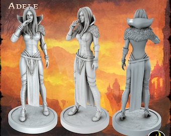 Bloodthirsty Vampire Sister Miniature | Female Vampire Miniature | for D&D 5e, Pathfinder and other RPG&#39;s | 28mm | 32mm | 75mm