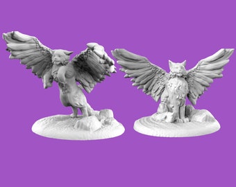 Tressym miniature | Beast for Tabletop RPGs like D&D or Pathfinder | 28mm