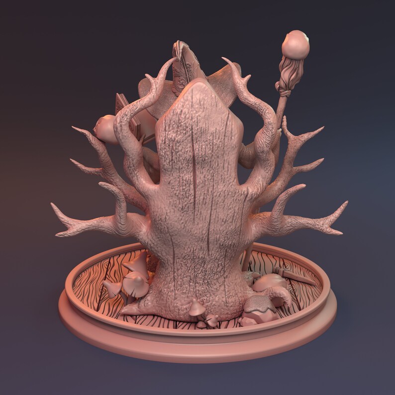 Supreme Witch Sati Miniature Mysterious Female Archmage Casting a