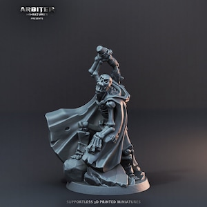Skeleton Knight Miniature | Skeleton Knight Miniature | for D&D 5e, Pathfinder and other RPG&#39;s | 28mm