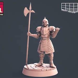 Miniatura della guardia del cancello | Miniatura della guardia del cancello | Cittadini | PNG | 32 mm | per giochi da tavolo moderni