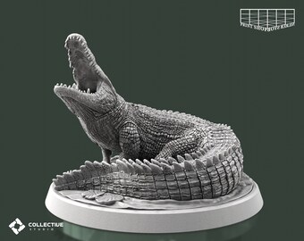 ワニのミニチュア | 沼地のワニのフィギュア | モンスター | 獣