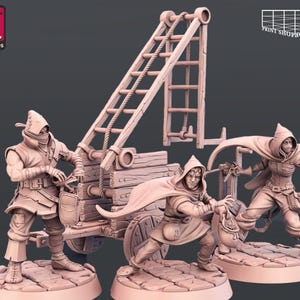 Figurine de voleur | Figurine de voleur | Figurines de table | Miniatures STL | 32 mm | pour jeux de rôle comme D&D ou Pathfinder