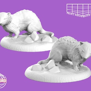 Frettchen Miniatur | Ferret Miniature | Beast for Tabletop RPGs like D&D or Pathfinder | 28mm