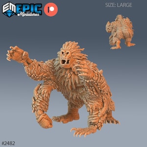 Girallon Zombie Miniature | Undead Girallon Attacking Miniature | for D&D 5e, Pathfinder and other RPG's | 28mm | EPIC Miniatures