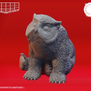 Baby Eule Miniatur | Baby Owl Figure | Forest Guardian | Tiny Beast | for D&D 5e, Pathfinder and other RPG's | 32mm | 54mm
