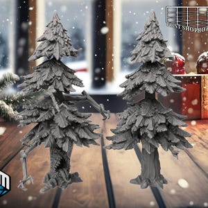 Mimik Tannenbaum Miniatur Set | Big Living Tree Figure Pack | XMAS Adventure | Winter Terrain | for D&D 5e, Pathfinder and other RPG's |28mm