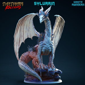 Frost Dragon Miniature | Detailed Ice Dragon Figure | Gargantuan Monsters | Boss Encounters | for D&D 5e, Pathfinder and other RPG&#39;s | 32mm