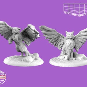 Tressym miniature | Beast for Tabletop RPGs like D&D or Pathfinder | 28mm