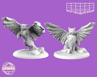 Tressym miniature | Beast for Tabletop RPGs like D&D or Pathfinder | 28mm