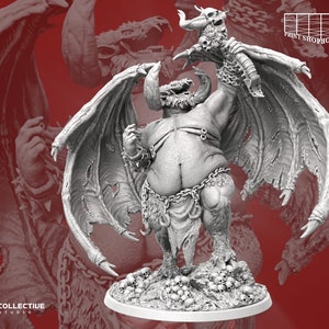 Demon Prince of Undeath Miniature | Orcus The Lord Of Bones Figure | Devils and Demons | for D&D 5e, Pathfinder and other RPG&#39;s | 32mm
